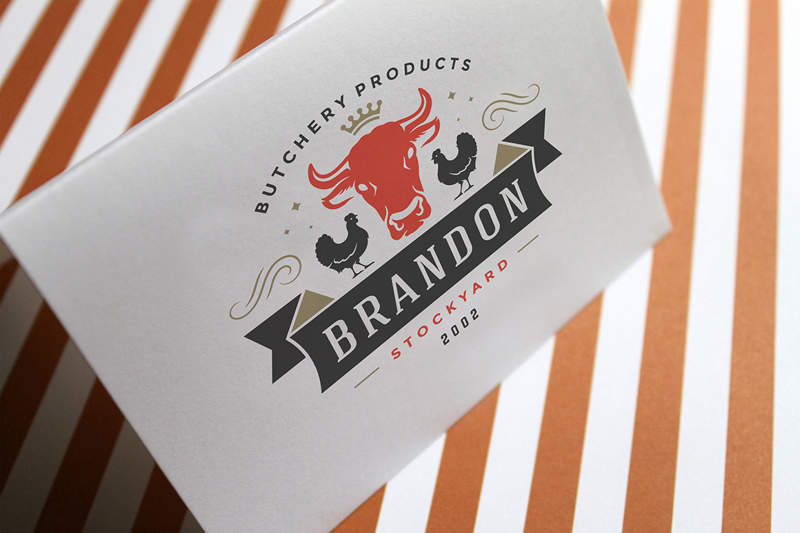 18 Meat Food Logos and Badges