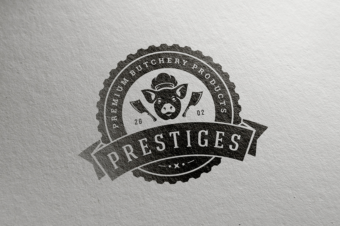 18 Meat Food Logos and Badges