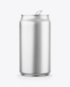 Matte Metallic Drink Can Mockup