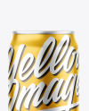 Matte Metallic Drink Can Mockup