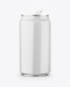 Metallic Drink Can With Glossy Finish Mockup