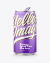 Metallic Drink Can With Glossy Finish Mockup