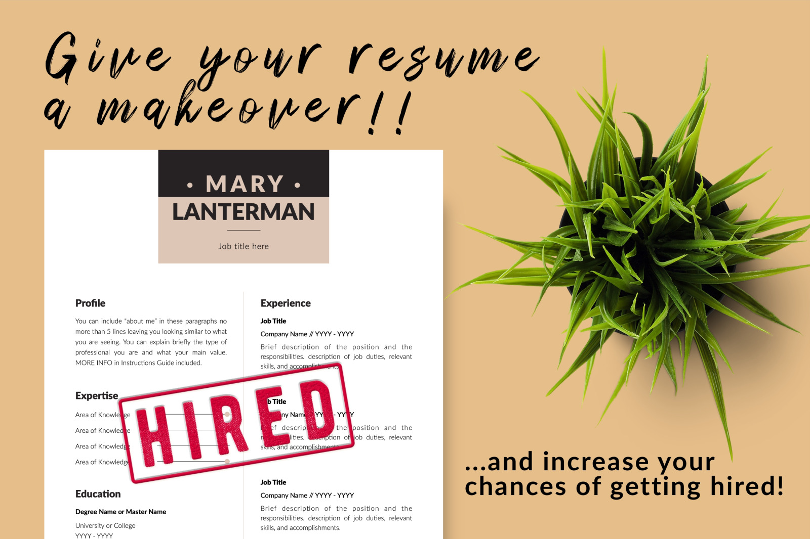 Modern Resume Template for Microsoft Word & Apple Pages // Mary Lanterman CV Design Template Modern Resume Template for Microsoft Word & Apple Pages // Mary Lanterman CV Design Template