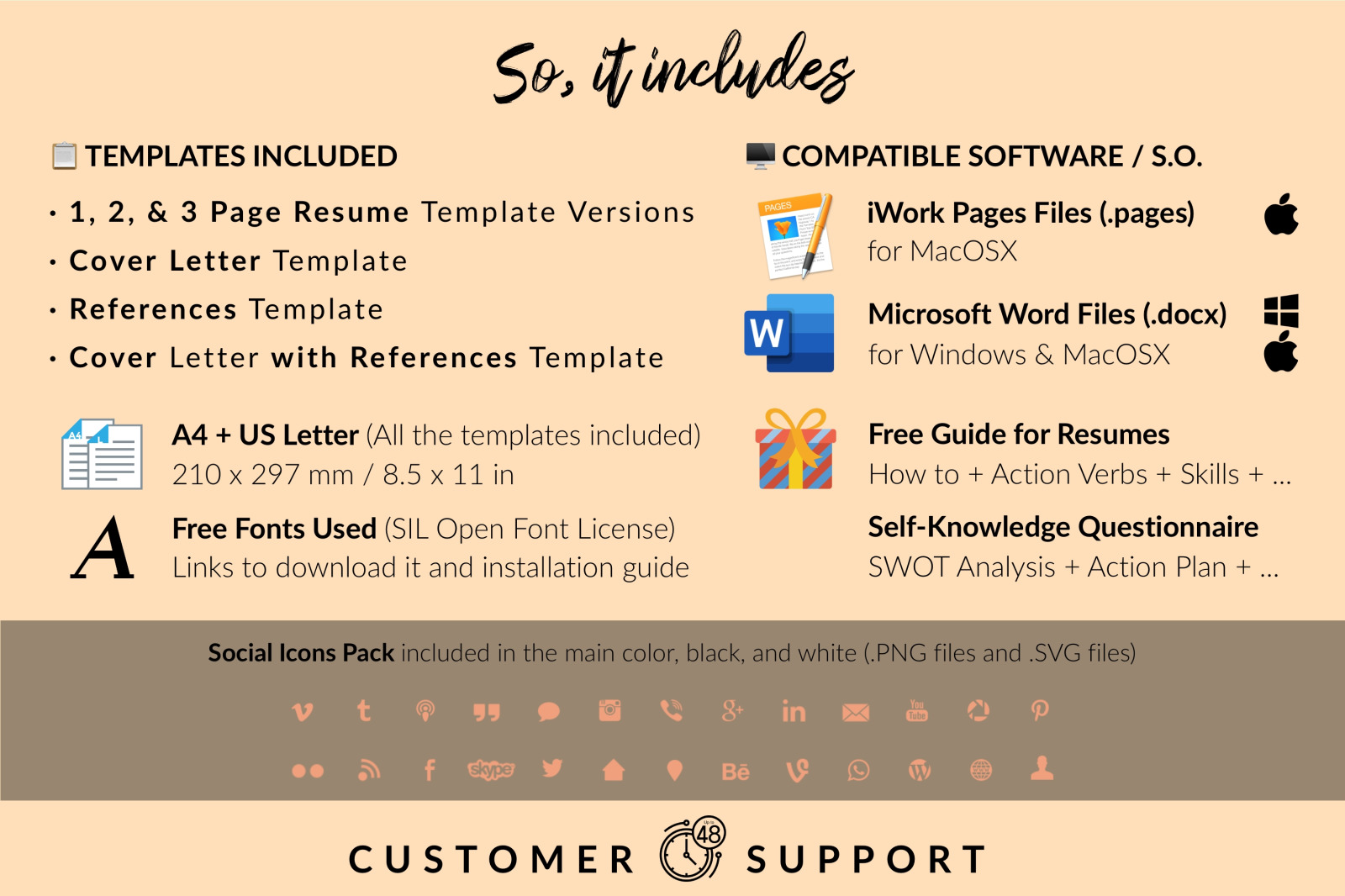 Creative Resume Template for Microsoft Word & Apple Pages // Avery Hill CV Design Template Creative Resume Template for Microsoft Word & Apple Pages // Avery Hill CV Design Template