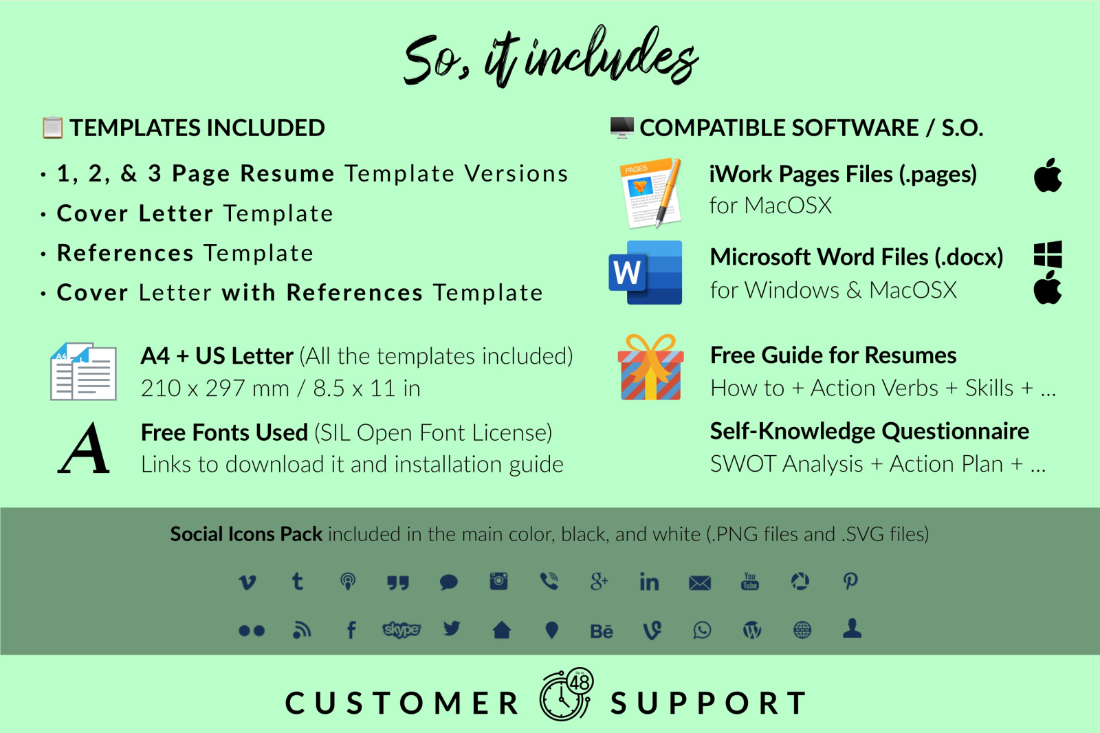 Creative Resume Template for Microsoft Word & Apple Pages // Violet Vincent CV Design Template Creative Resume Template for Microsoft Word & Apple Pages // Violet Vincent CV Design Template