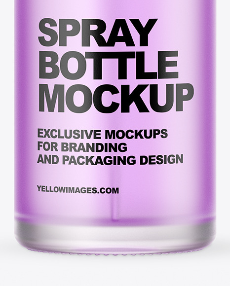 Frosted Glass Nasal Spray Bottle Mockup