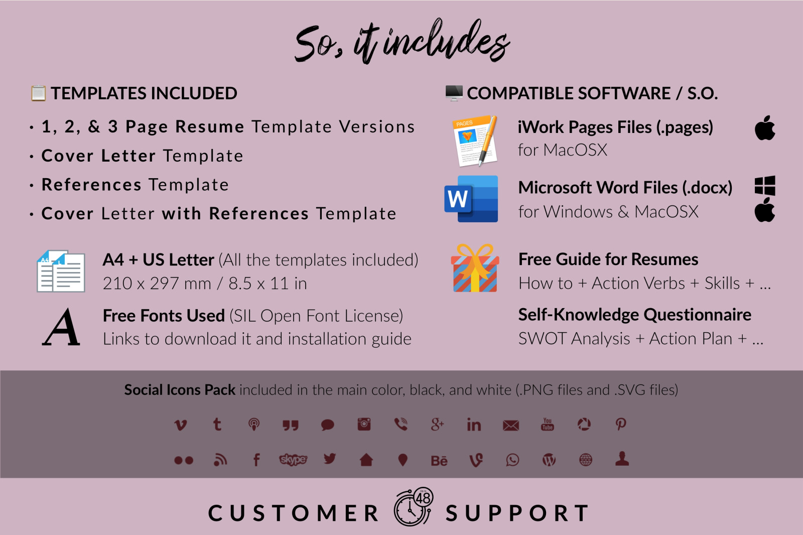 Creative Resume Template for Microsoft Word & Apple Pages // Noah Smith CV Design Template Creative Resume Template for Microsoft Word & Apple Pages // Noah Smith CV Design Template