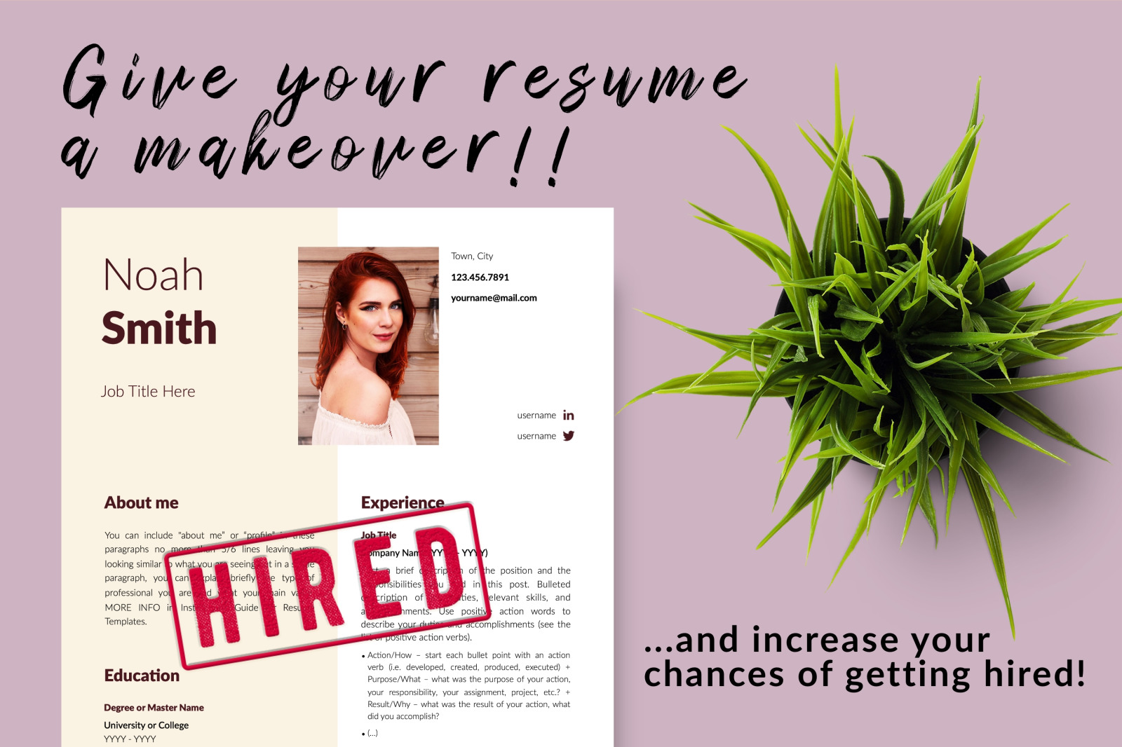 Creative Resume Template for Microsoft Word & Apple Pages // Noah Smith CV Design Template Creative Resume Template for Microsoft Word & Apple Pages // Noah Smith CV Design Template
