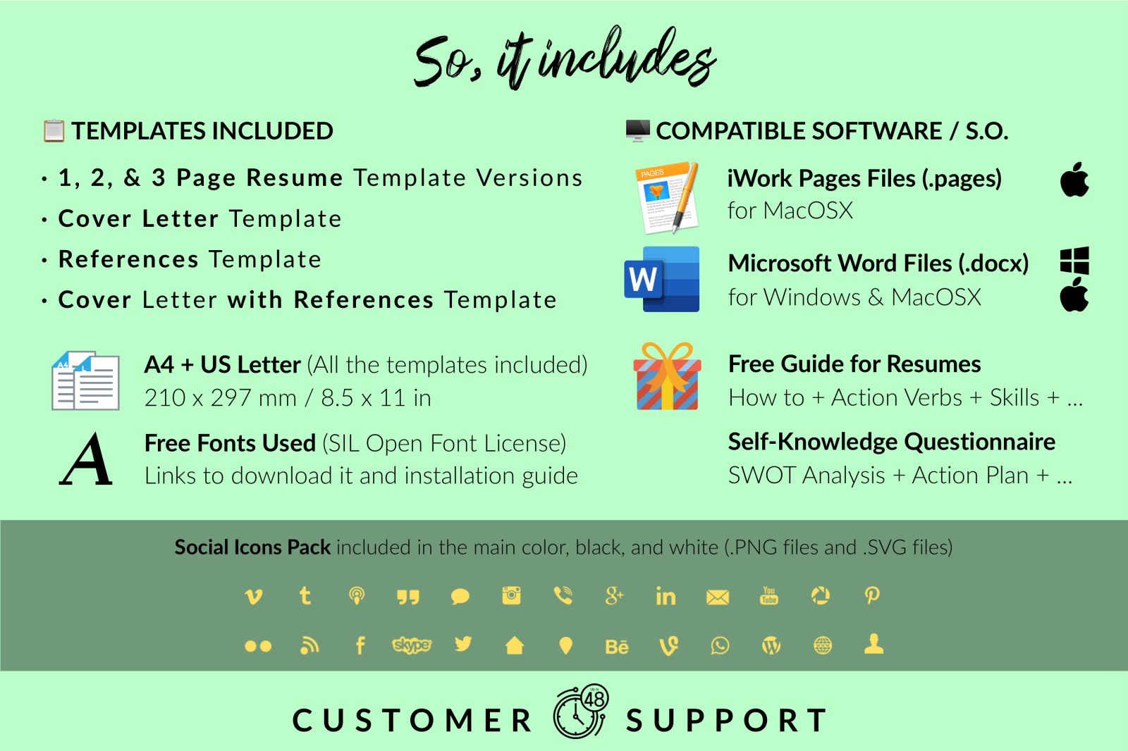 Modern Resume Template for Microsoft Word & Apple Pages // Camila King CV Design Template Modern Resume Template for Microsoft Word & Apple Pages // Camila King CV Design Template