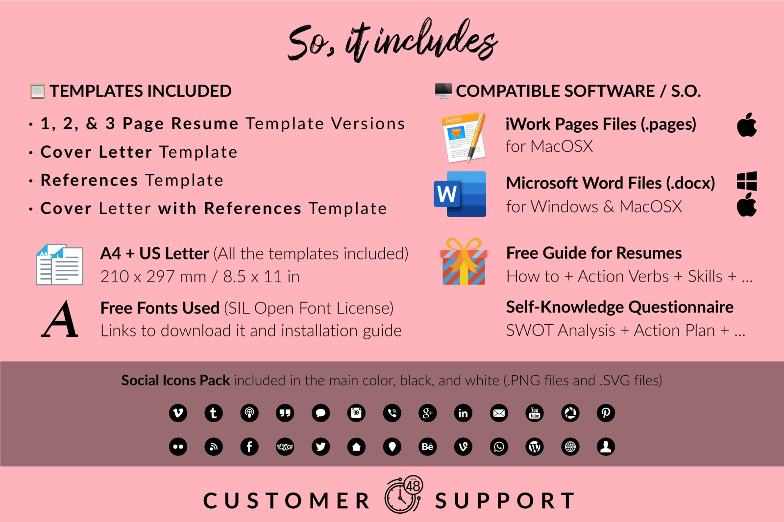 Simple Resume Template for Microsoft Word & Apple Pages // Bella Price CV Design Template Simple Resume Template for Microsoft Word & Apple Pages // Bella Price CV Design Template