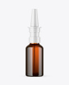 Amber Glass Nasal Spray Bottle Mockup