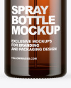 Amber Glass Nasal Spray Bottle Mockup