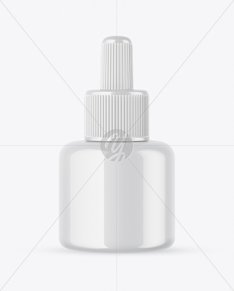 Glossy Dropper Bottle Mockup