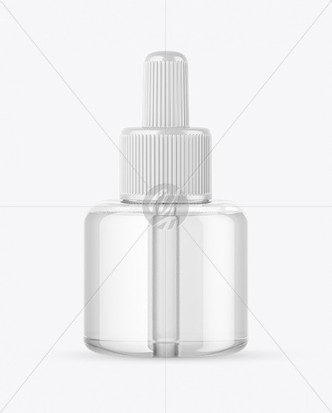 Clear Glass Dropper Bottle Mockup