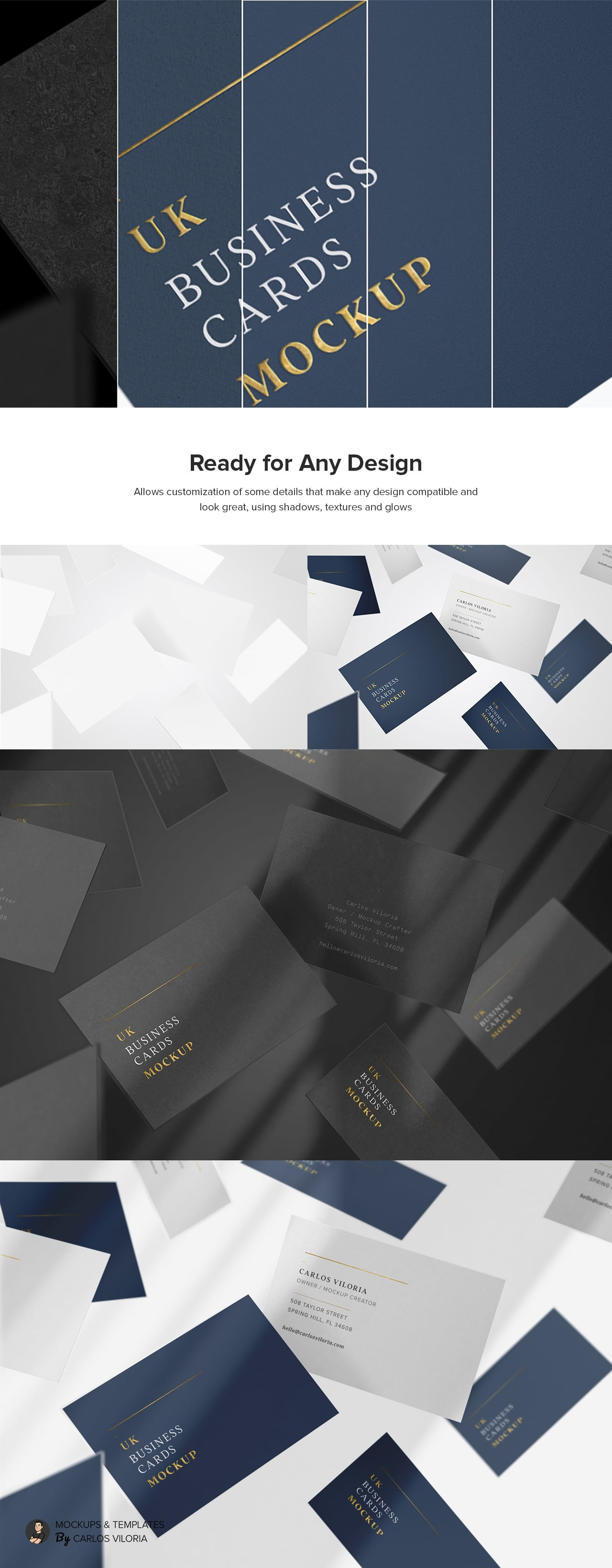 UK Business Cards Mockup 10 UK Business Cards Mockup 10