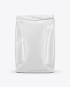 Glossy Food Bag Mockup - Front View