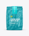 Glossy Food Bag Mockup - Front View