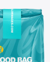 Glossy Food Bag Mockup - Front View