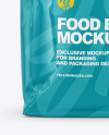 Glossy Food Bag Mockup - Front View