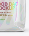 Glossy Food Bag Mockup - Front View