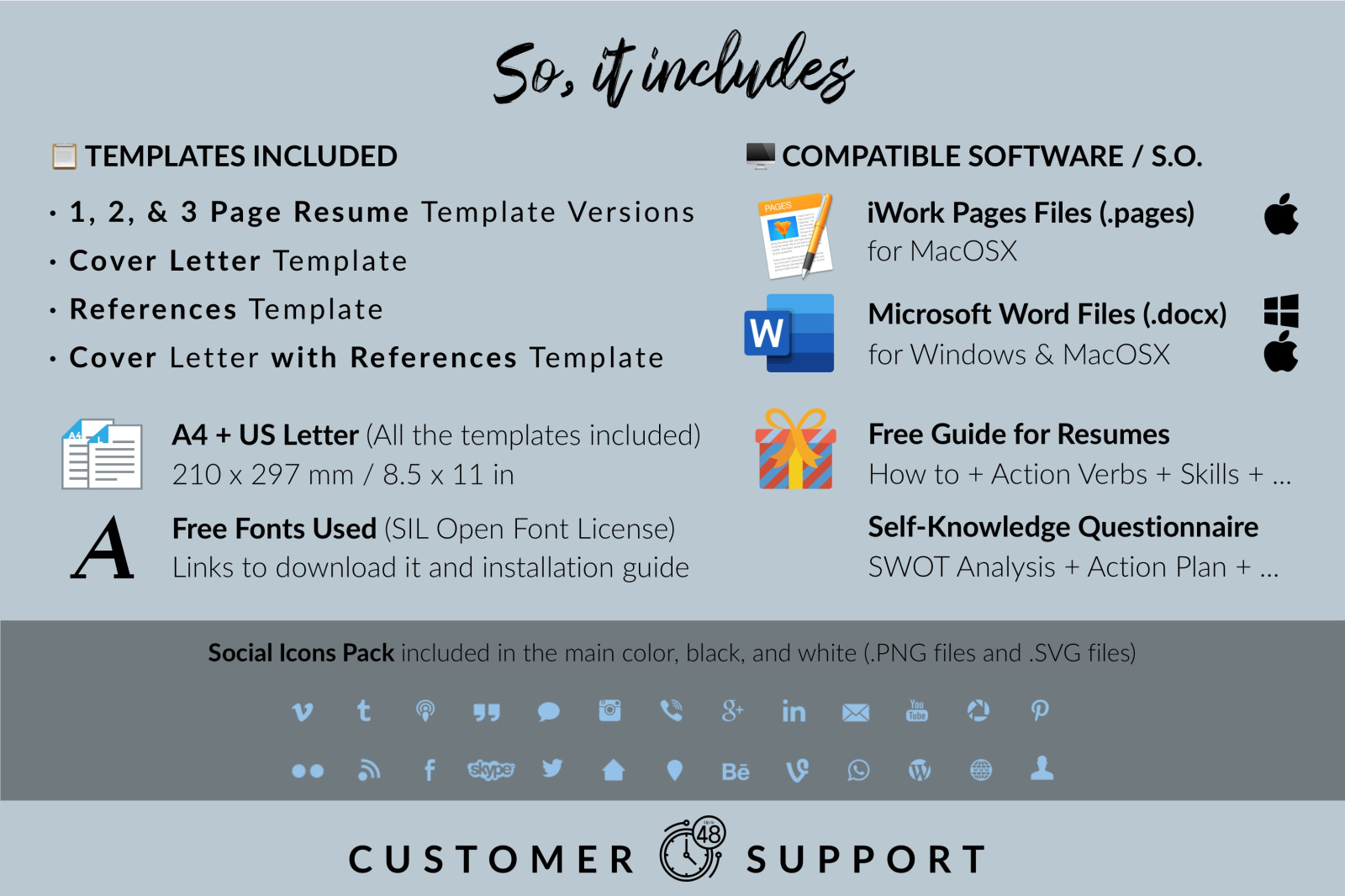 Creative Resume Template for Microsoft Word & Apple Pages // Alice Ross CV Design Template Creative Resume Template for Microsoft Word & Apple Pages // Alice Ross CV Design Template
