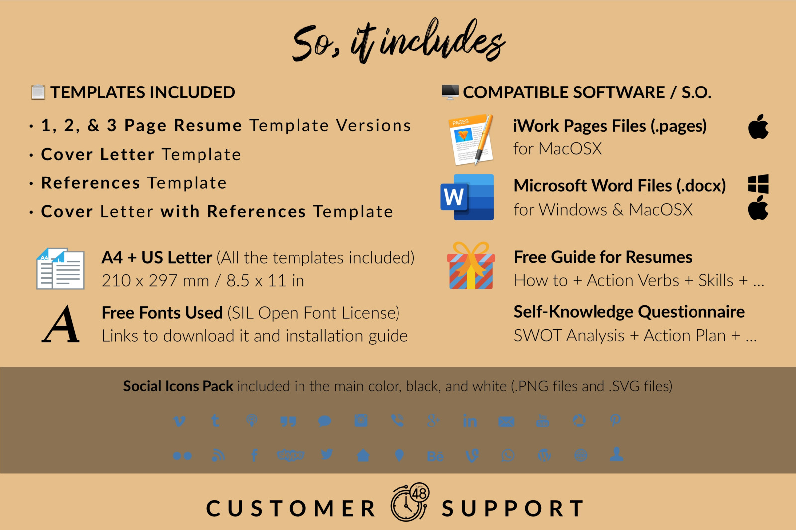 Teacher Resume Template for Microsoft Word & Apple Pages // Clara Stone CV Design Template Teacher Resume Template for Microsoft Word & Apple Pages // Clara Stone CV Design Template