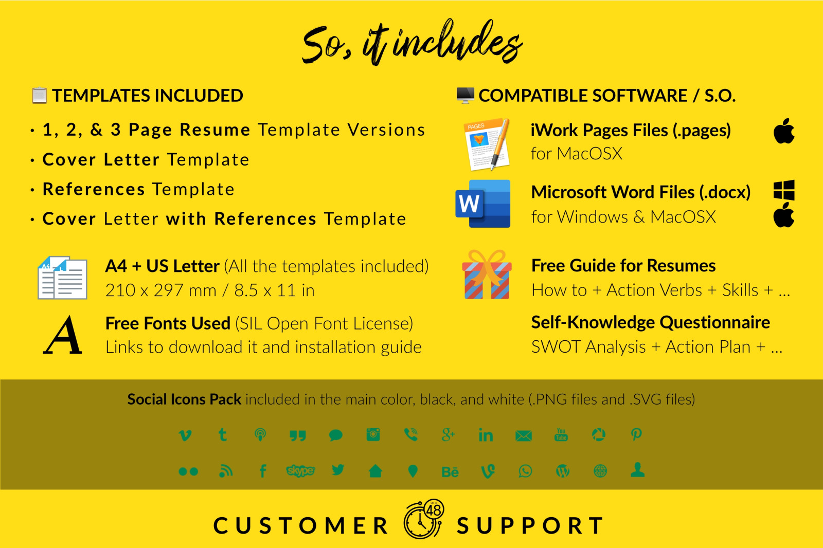Creative Resume Template for Microsoft Word & Apple Pages // Elena Island CV Design Template Creative Resume Template for Microsoft Word & Apple Pages // Elena Island CV Design Template