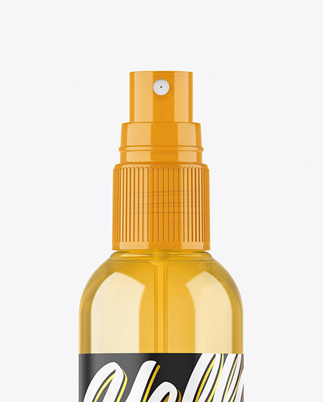 Colored Spray Bottle Mockup