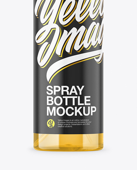 Colored Spray Bottle Mockup