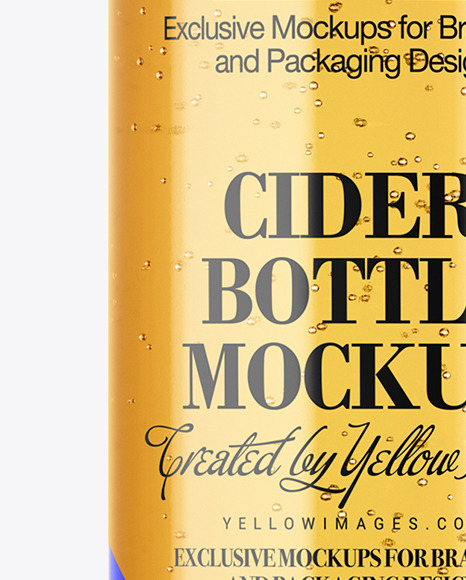 Cider Bottle Mockup