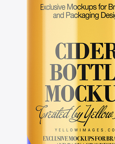 Cider Bottle Mockup