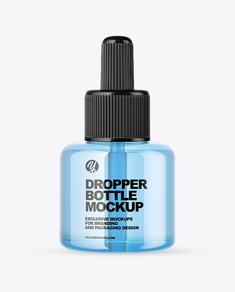 Blue Glass Dropper Bottle Mockup - Glass+Bottles+with+Glass+Eye+Droppers+|+Vivaplex