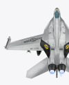 Combat Fighter - Back Side View (High-Angle Shot)