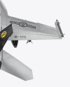 Combat Fighter - Back Side View (High-Angle Shot)