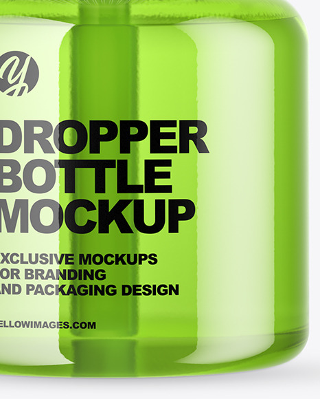 Glass Dropper Bottle Mockup