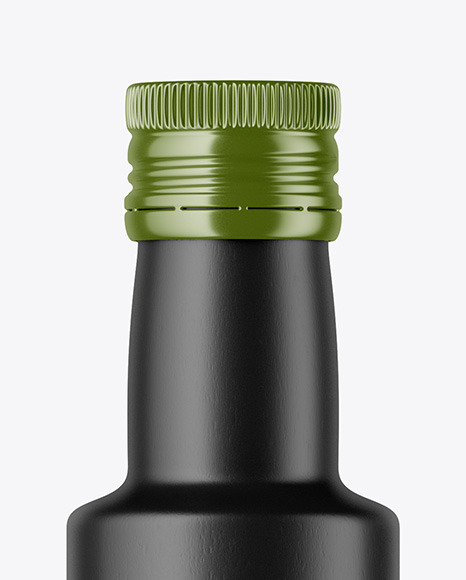 Ceramic Bottle With Paper Label Mockup