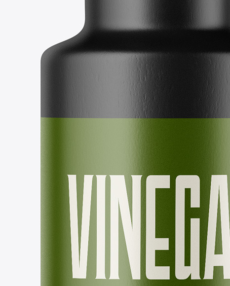 Ceramic Bottle With Paper Label Mockup