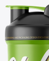 Matte Shaker Bottle Mockup - Front View