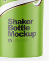 Matte Shaker Bottle Mockup - Front View