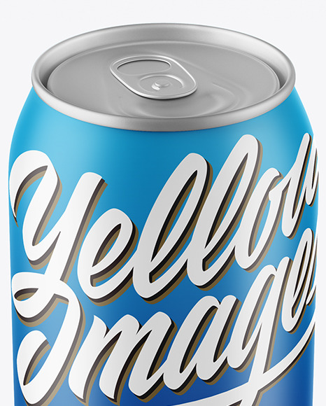 Matte PET Can Mockup