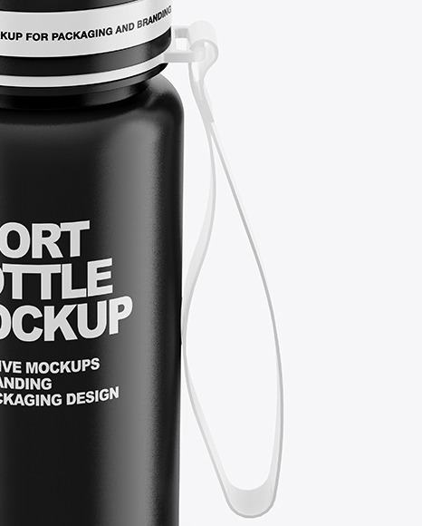 Glossy Sport Bottle Mockup