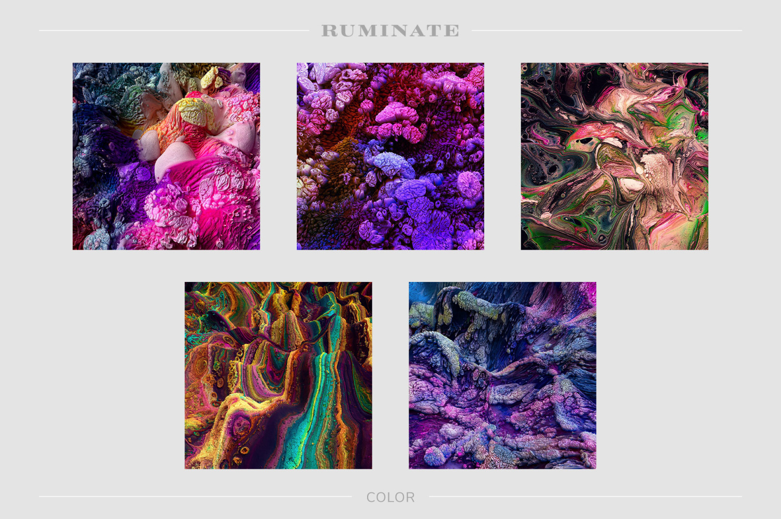 Ruminate: Experimental 3D Paint Textures Ruminate: Experimental 3D Paint Textures