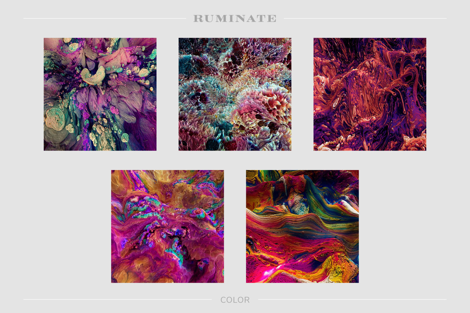 Ruminate: Experimental 3D Paint Textures Ruminate: Experimental 3D Paint Textures