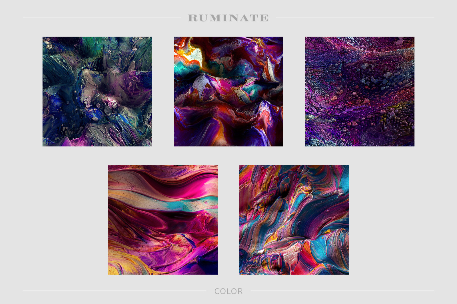 Ruminate: Experimental 3D Paint Textures Ruminate: Experimental 3D Paint Textures