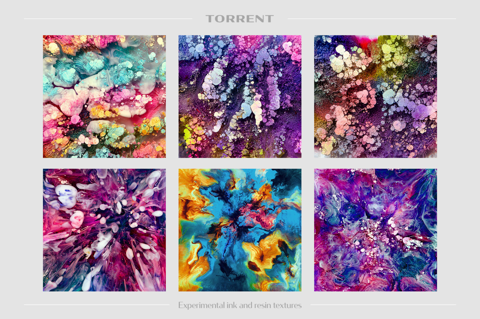 Torrent: Experimental Ink and Resin Textures