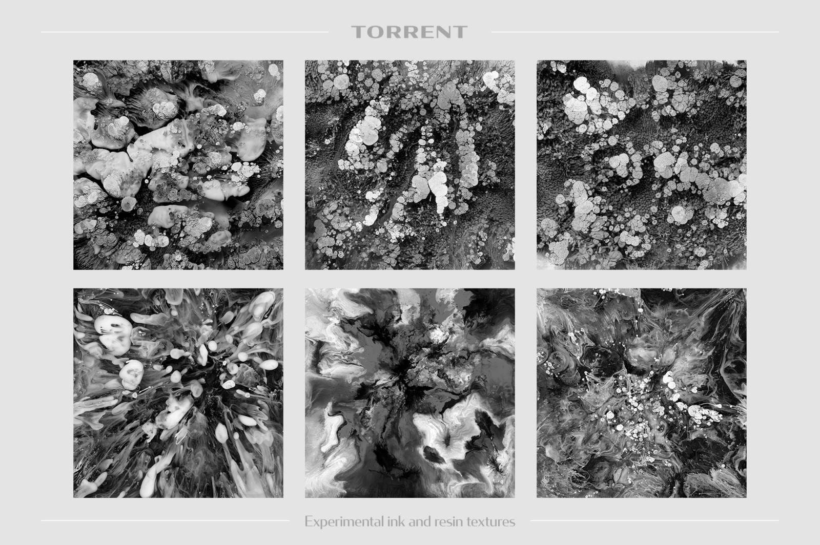 Torrent: Experimental Ink and Resin Textures