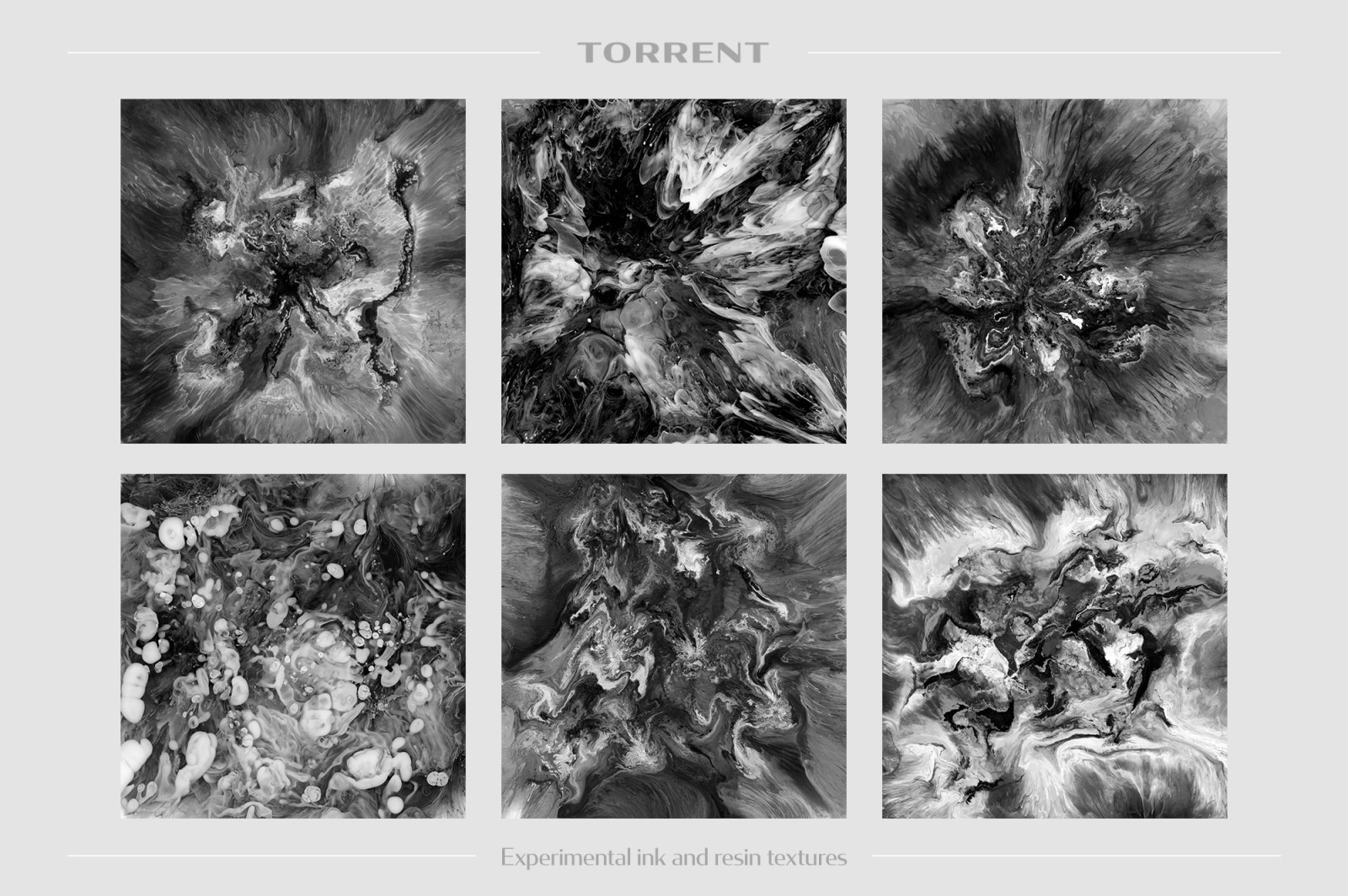 Torrent: Experimental Ink and Resin Textures