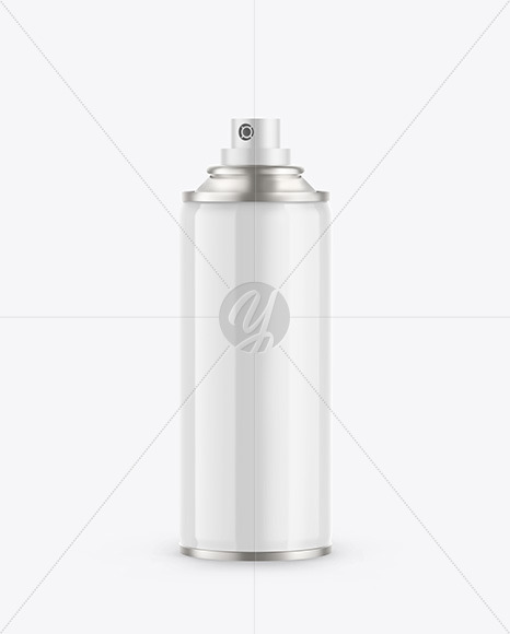 Glossy Spray Bottle Mockup