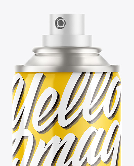 Glossy Spray Bottle Mockup