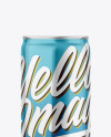 Metallic Drink Can Mockup